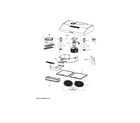 GE JVX5360DJ1BB range hood diagram