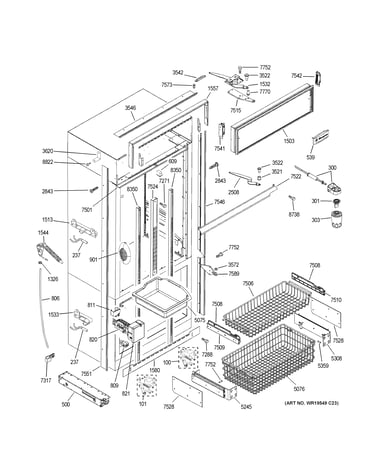 Freezer section, trim & components