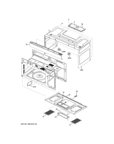Oven cavity parts