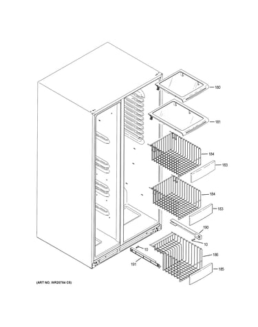 Freezer shelves