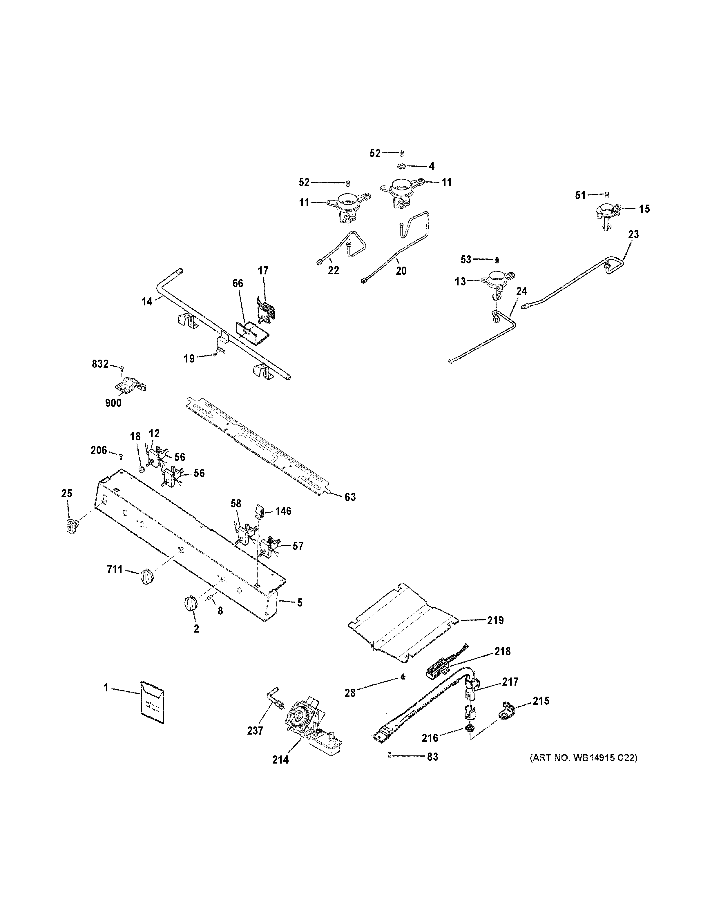 Gas & burner parts