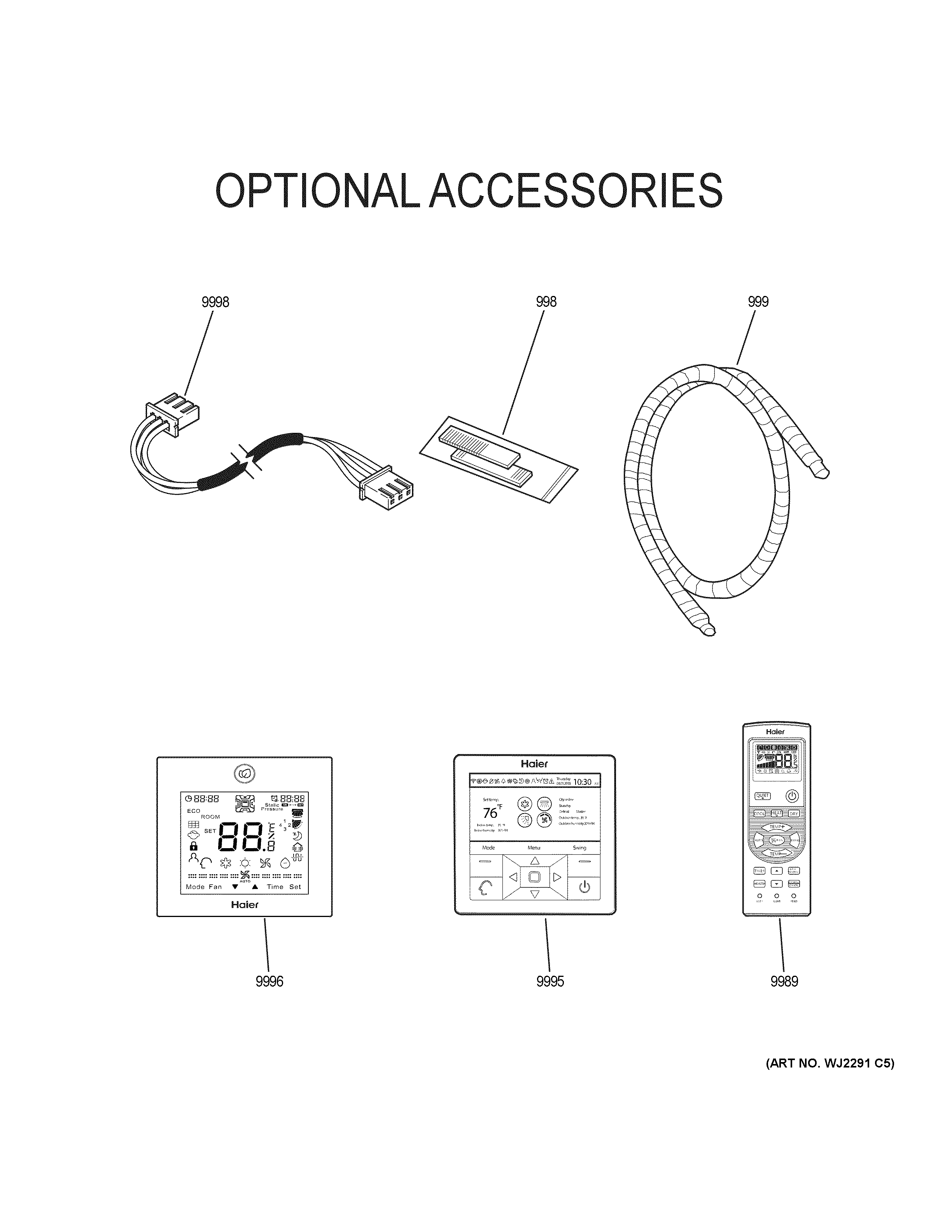 Optional accessories