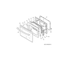 GE JD630DF7WW door diagram