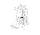 GE PSB9100EF2ES oven cavity parts diagram