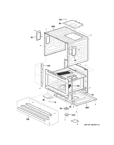 Oven cavity parts