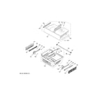 GE PFD28KSLFSS freezer shelves diagram