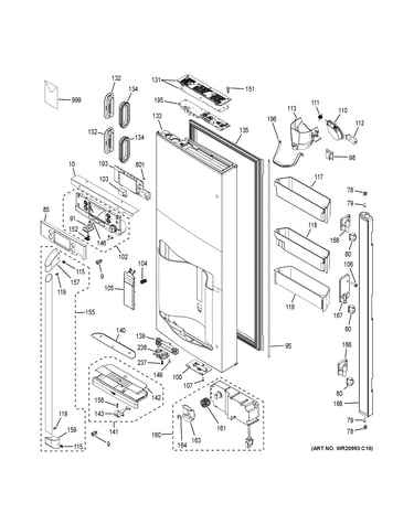 Dispenser door