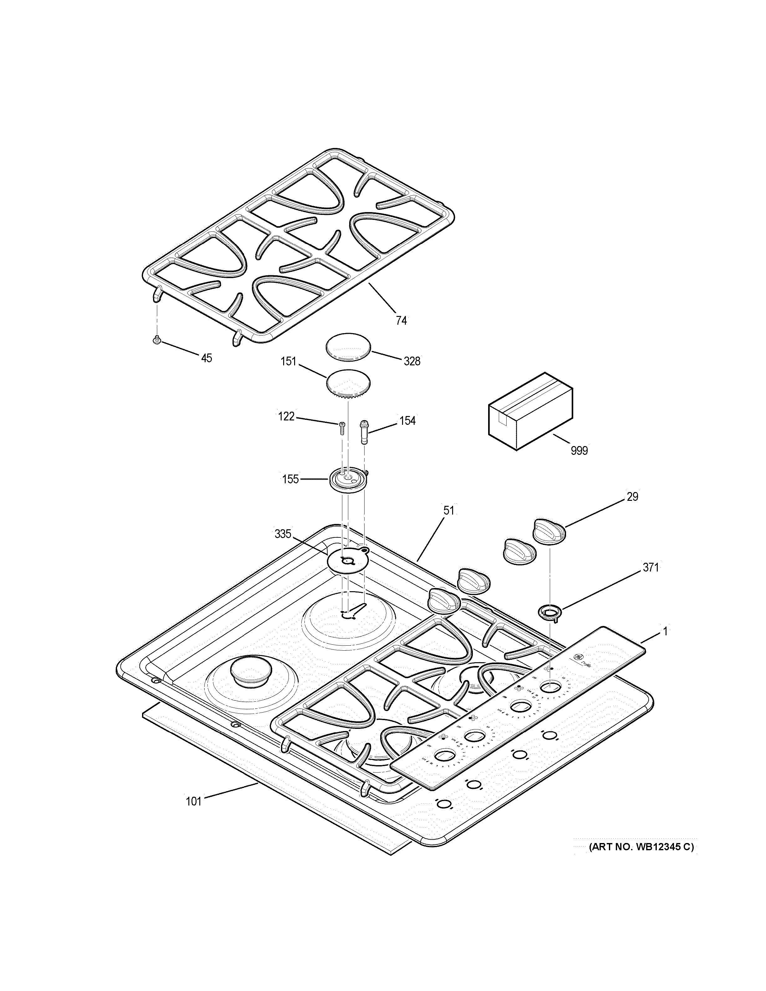 CONTROL PANEL & COOKTOP