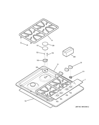 Control panel & cooktop