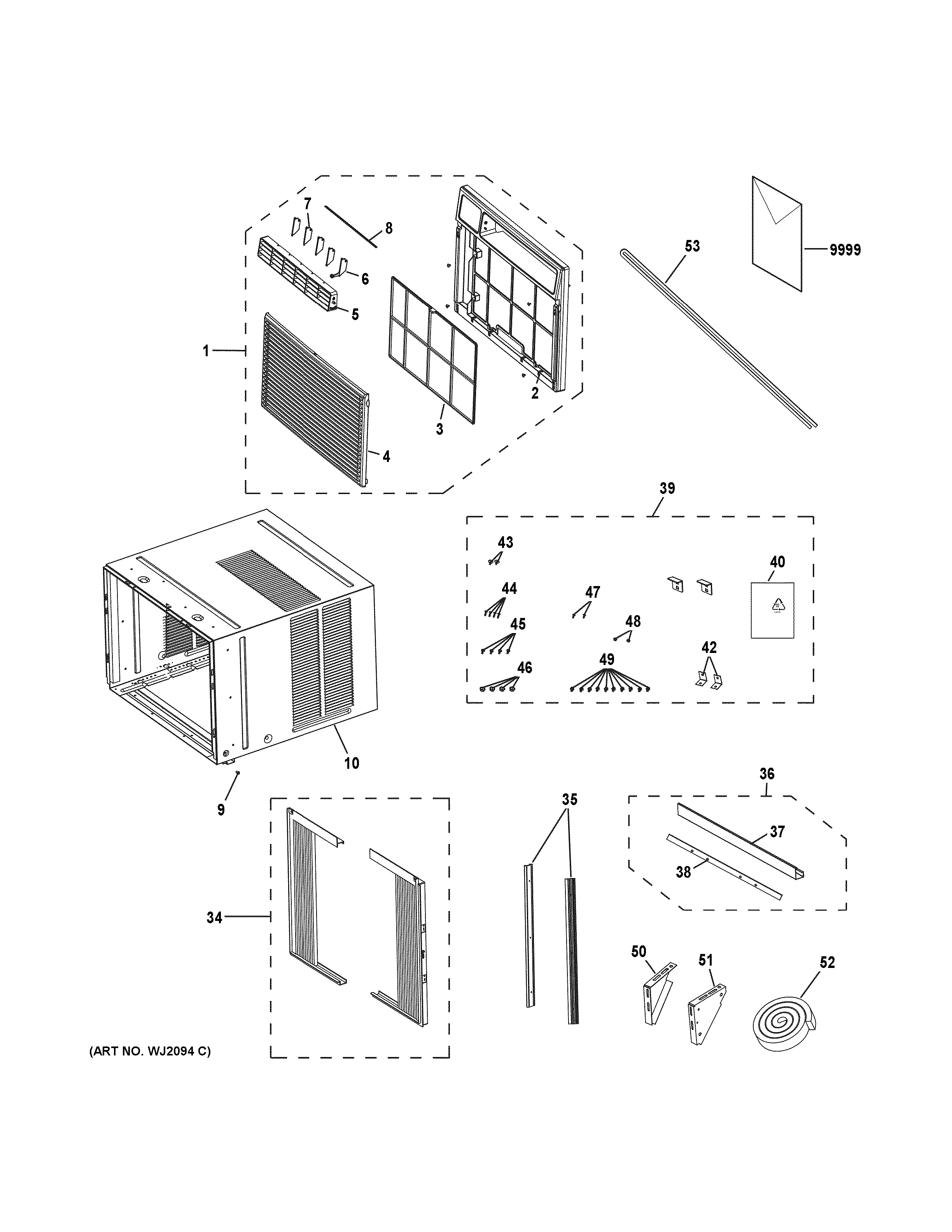 GRILLE & CHASSIS PARTS