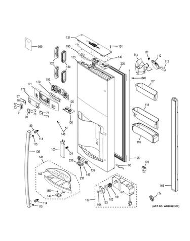 Dispenser door