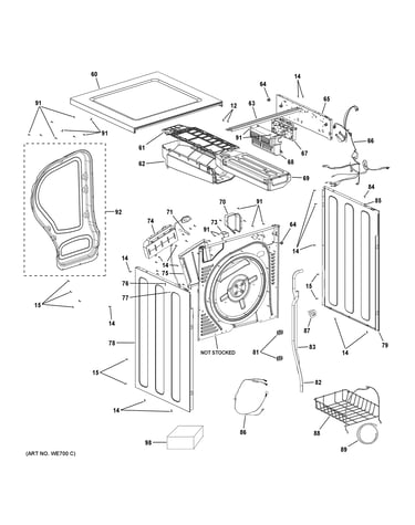 Cabinet & top panel
