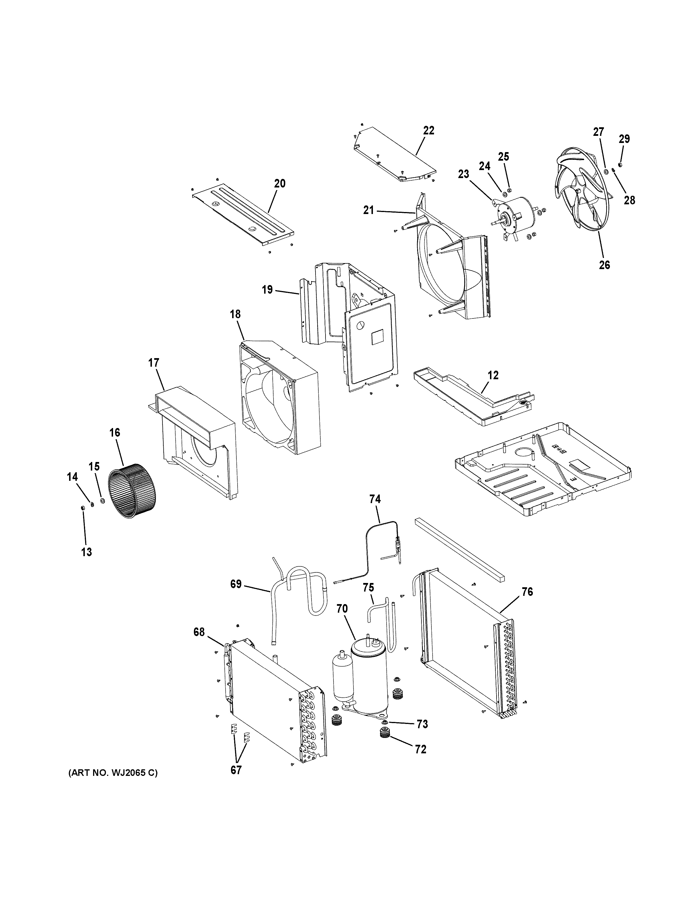 Base pan & unit parts