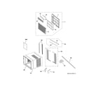 GE AEZ18DPQ1 grille & chassis parts diagram