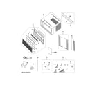 GE AEQ24DQL1 grille & chassis parts diagram