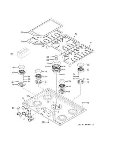 Control panel & cooktop