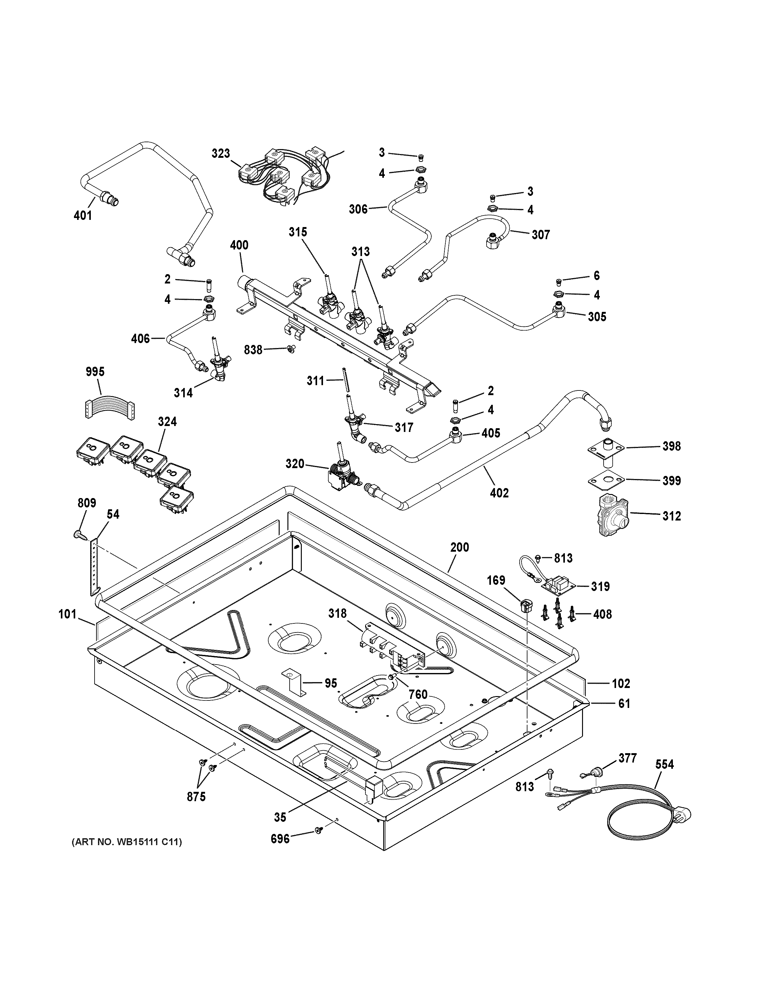 Gas & burner parts