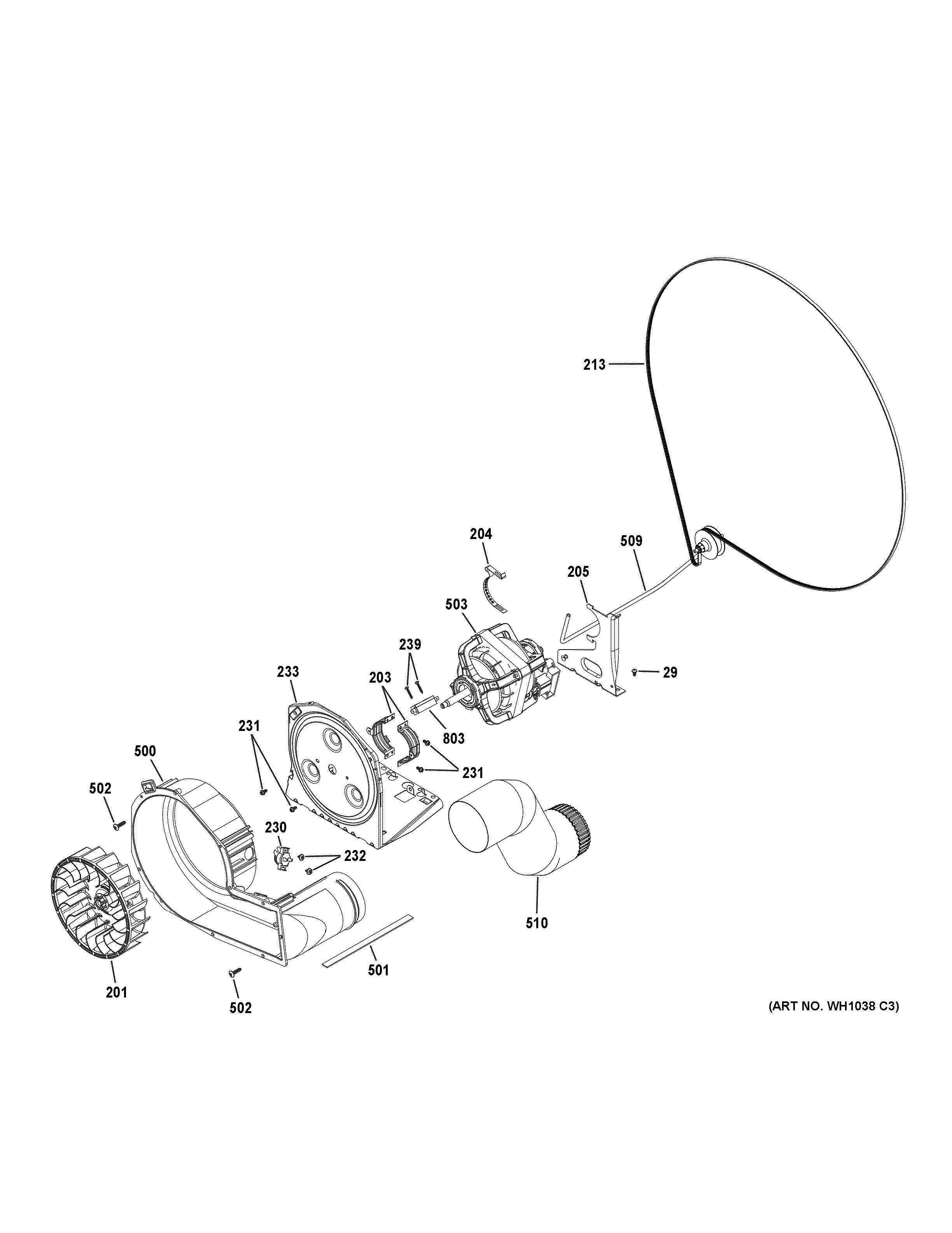 Blower & motor assembly