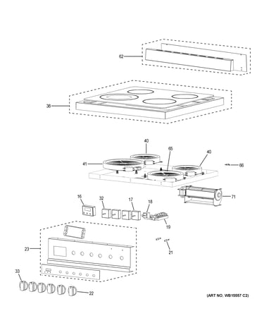 Control panel & cooktop