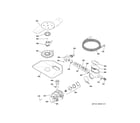 GE GDWT308V50BB motor-pump mechanism diagram