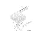 GE GDWT358V50ES upper rack assembly diagram