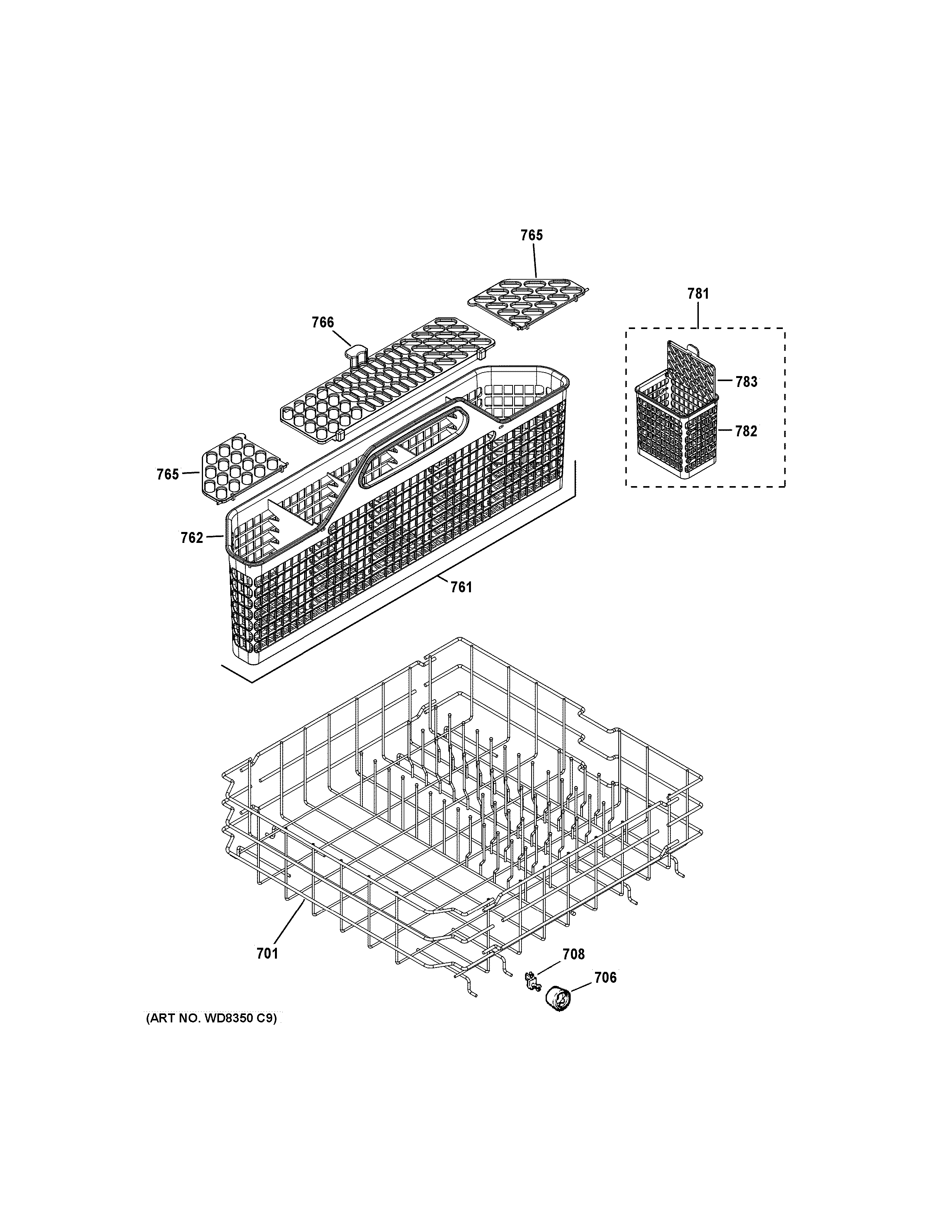 LOWER RACK ASSEMBLY