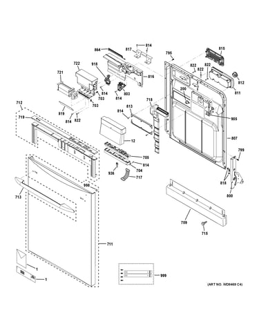 Escutcheon & door assembly