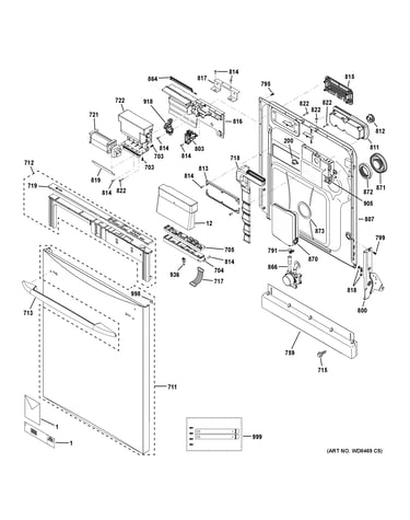 Escutcheon & door assembly