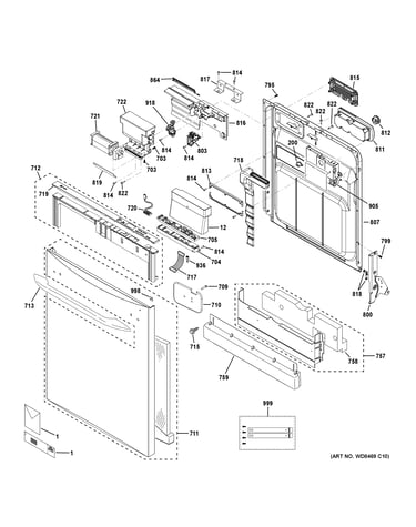 Escutcheon & door assembly