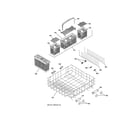 GE PDWT500V00BB lower rack assembly diagram