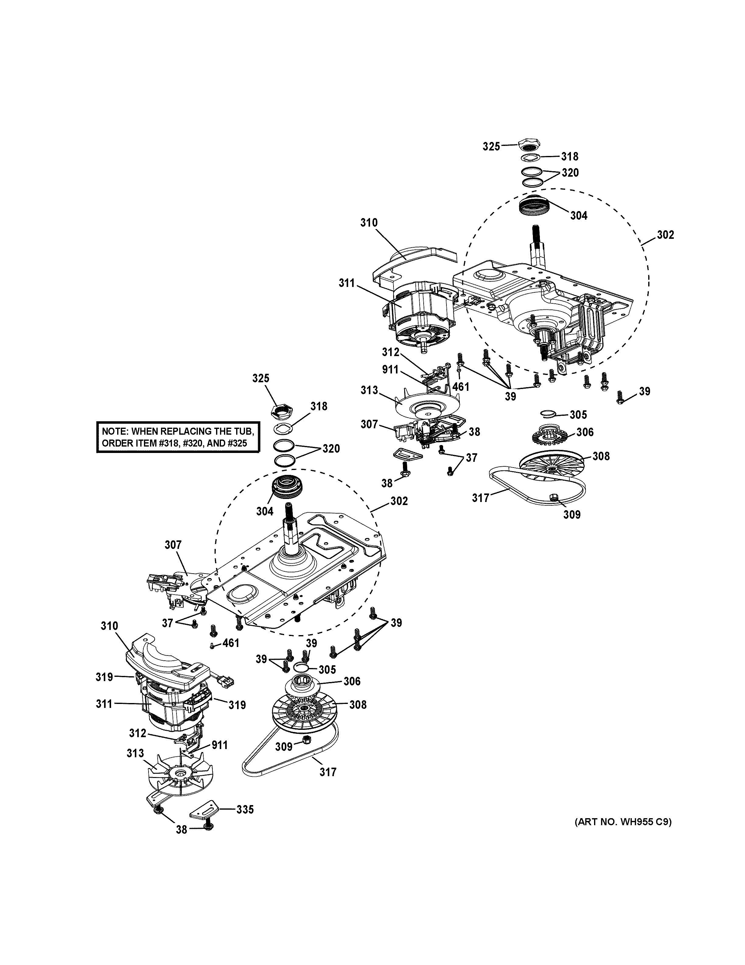 MOTOR & DRIVE ASSEMBLY