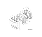 GE JB650DF4BB door diagram