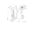 GE ZIS480NKC freezer section diagram