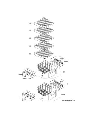 Freezer shelves