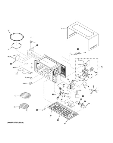 Oven cavity parts