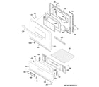 GE JGBS10DEM1WW door & drawer parts diagram