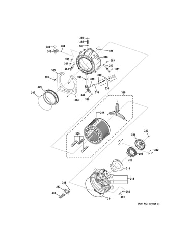 Tub & motor