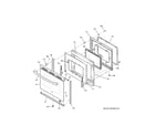 GE JS645DL2WW door diagram