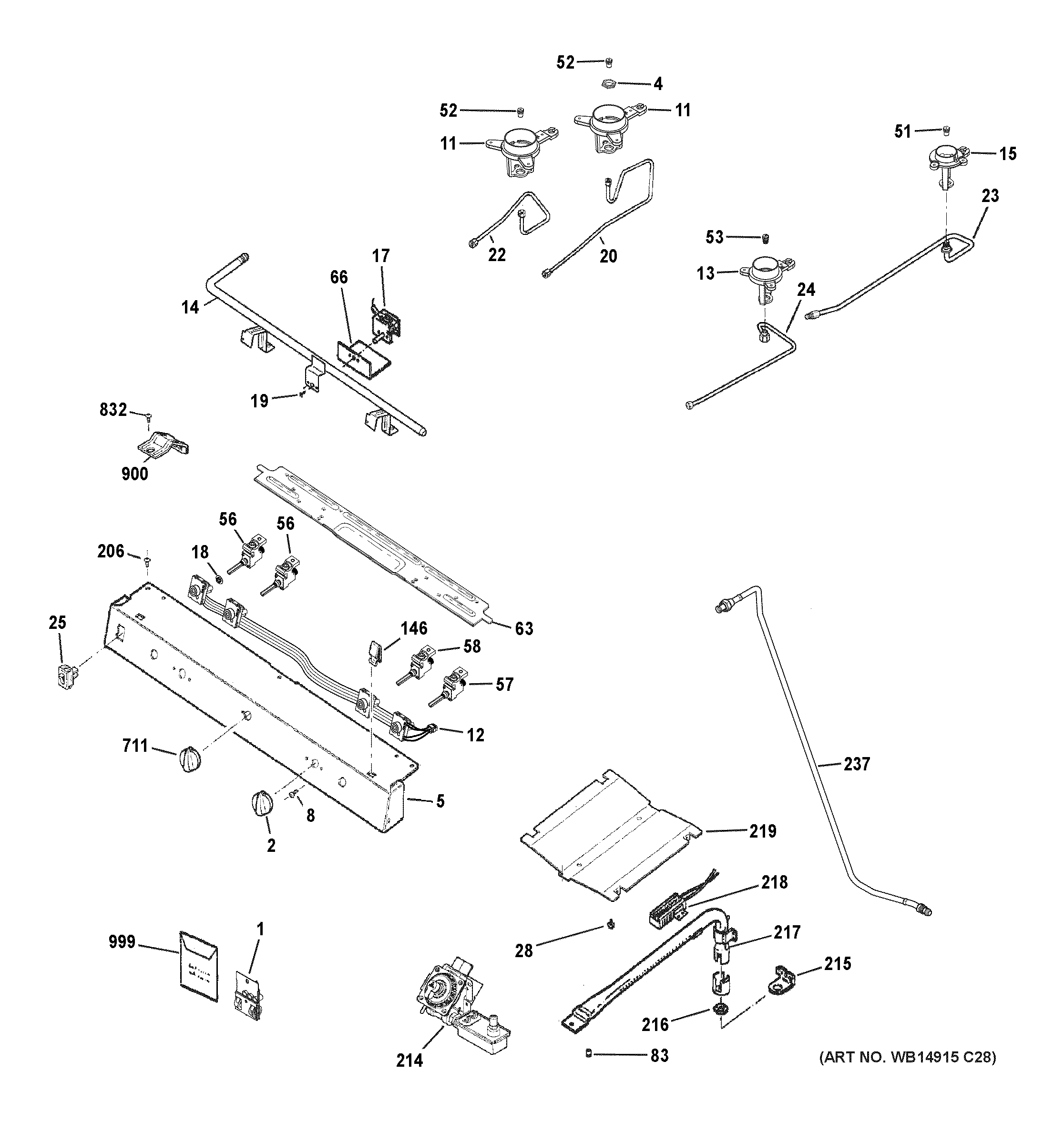 Gas & burner parts