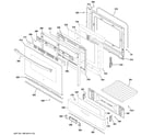 GE JGBS30DEK1BB door & drawer parts diagram
