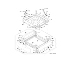 GE GFWR4800F1WW base pan & riser assembly diagram