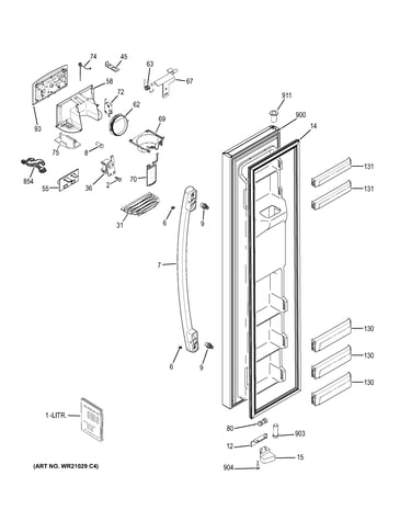 Freezer door