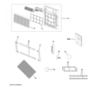 GE AKCQ08ACAW1 room air conditioner diagram