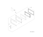 GE JVM6172SK1SS door parts diagram