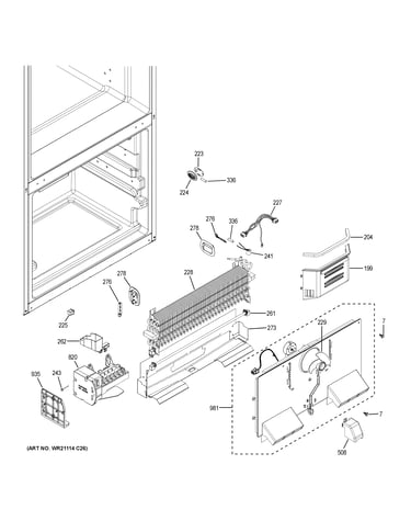 Freezer section