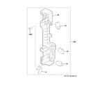 GE PVM9179DF1CC latch board parts diagram