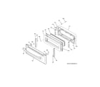 GE PCB980SJ5SS upper door diagram