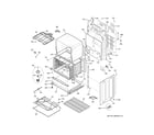 GE PCB980SJ5SS lower oven diagram