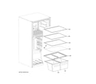 GE GTS21FGKEBB shelves & drawers diagram