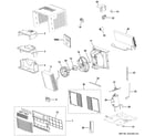 GE AHM12AYW1 room air conditioner diagram